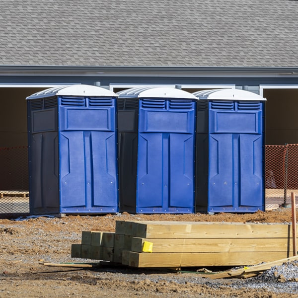 are there any restrictions on what items can be disposed of in the porta potties in Dunham